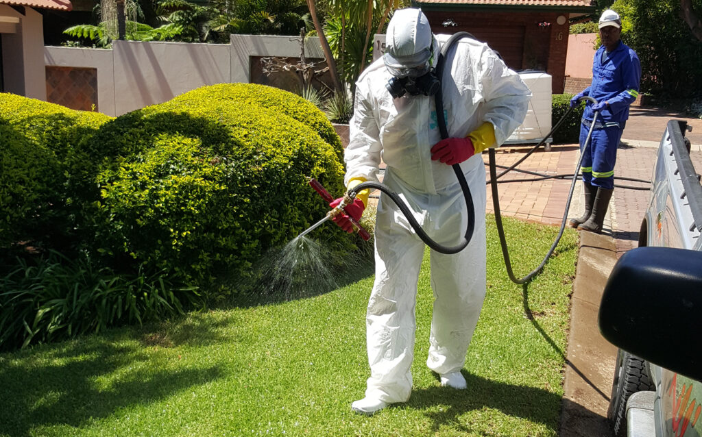 Yard pesticide treatment